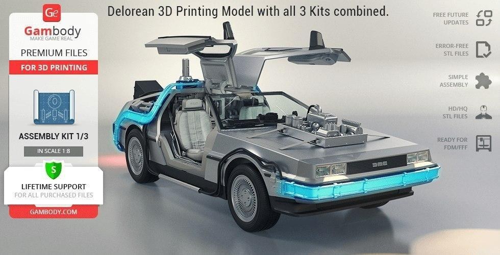 De Lorean KIT 1-2-3 — 3D model download