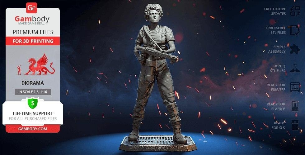 Ellen Ripley Alien — 3D model download