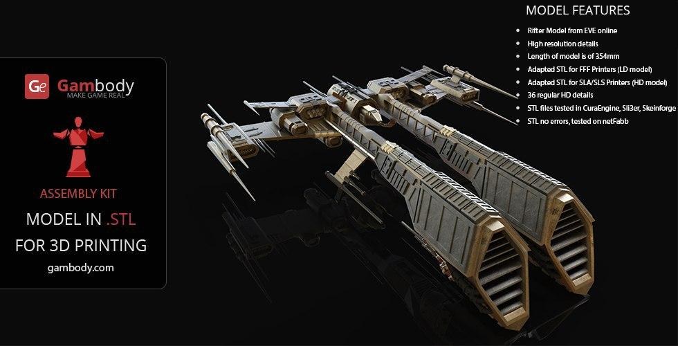 EVE Rifter — 3D model download