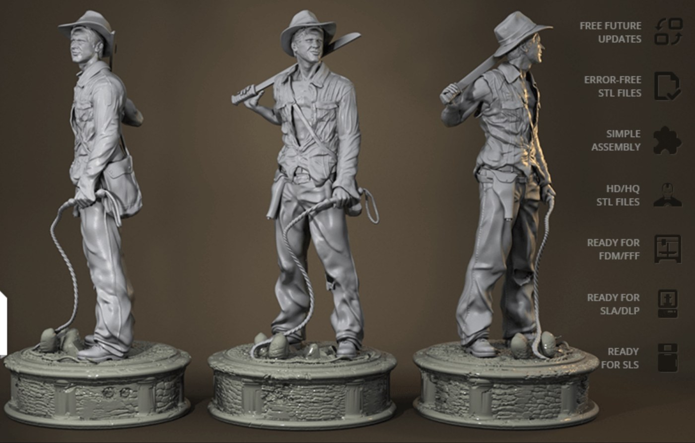 Indiana Jones — 3D model download