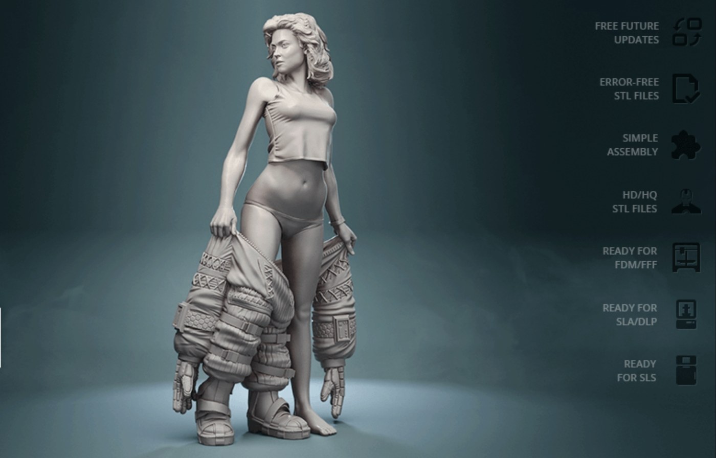Ripley Alien Underwear — 3D model download