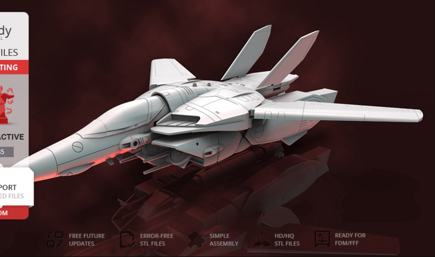 Robotech Vf-1s — 3D model download
