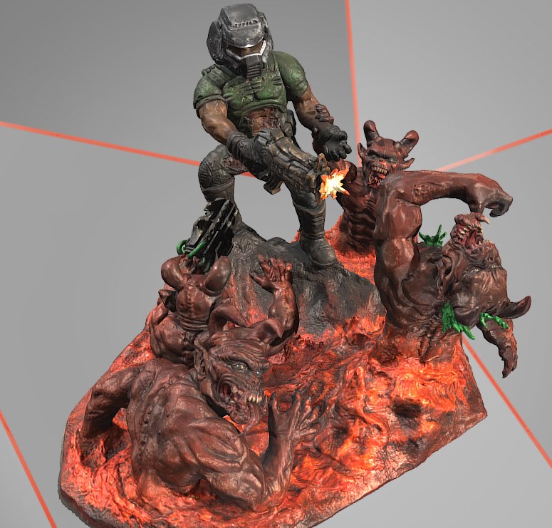Doom Diorama — 3D model download