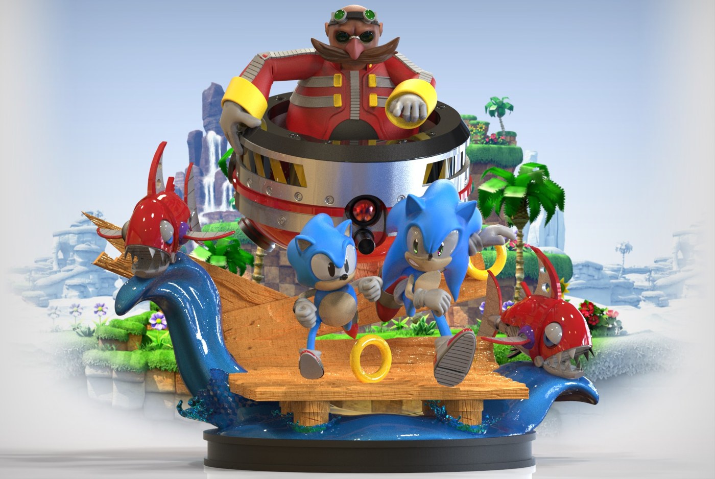 Sonic Diorama — 3D model download