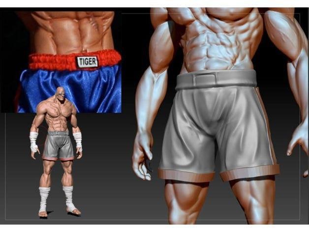 Sagat on Base — sagat w base Component — 3D model download