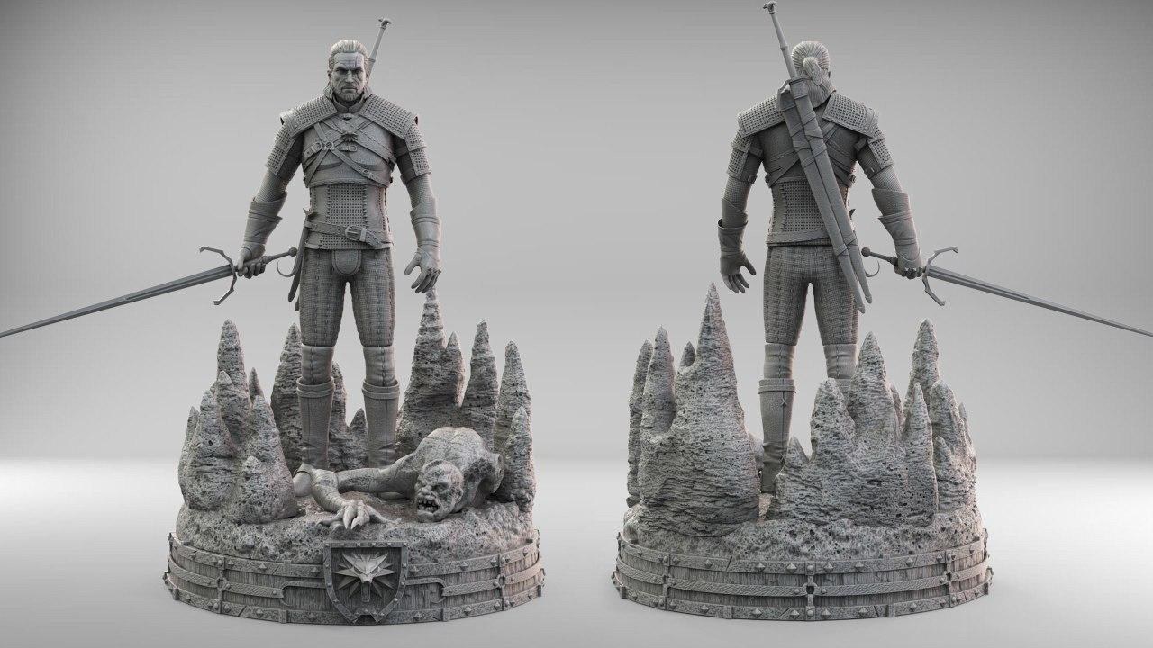 Geralt - The Witcher — 3D model download