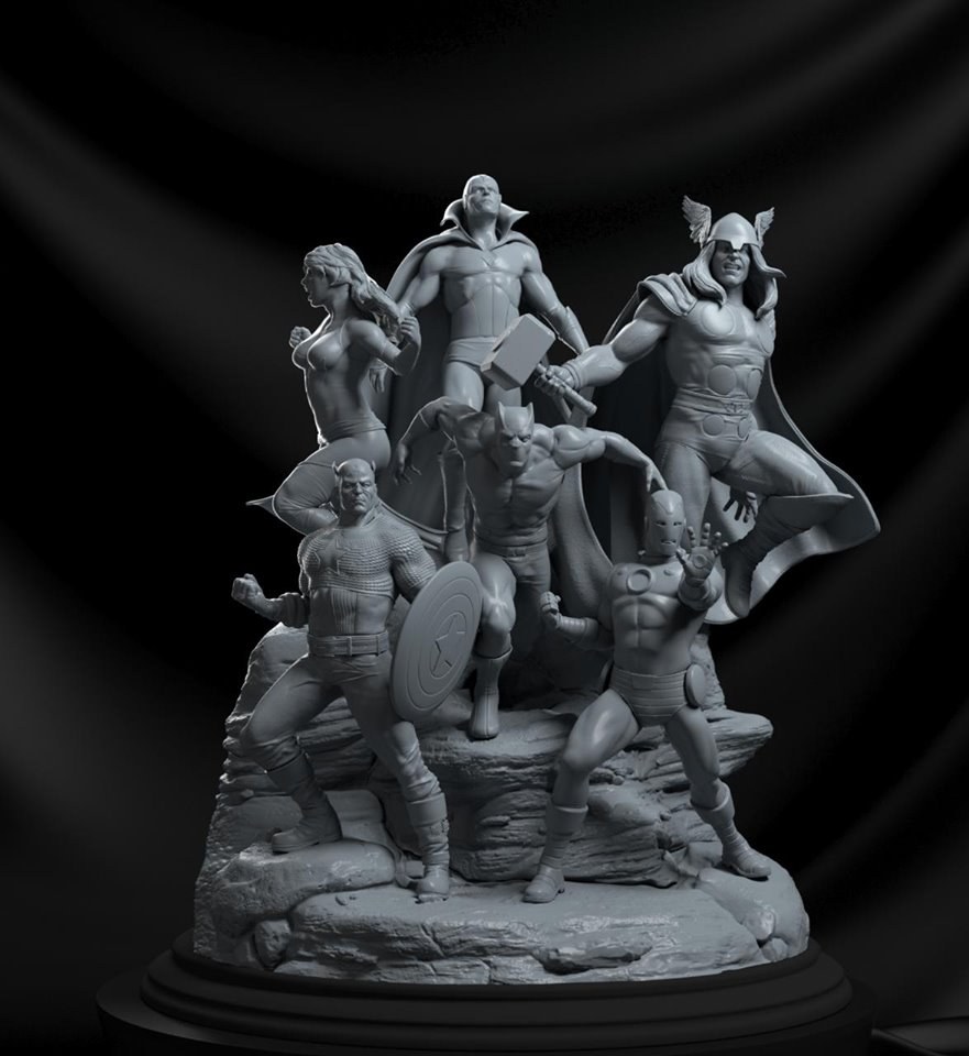 Avengers Diorama — 3D model download