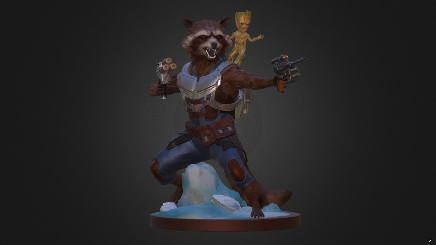 Rocket Groot — 3D model download