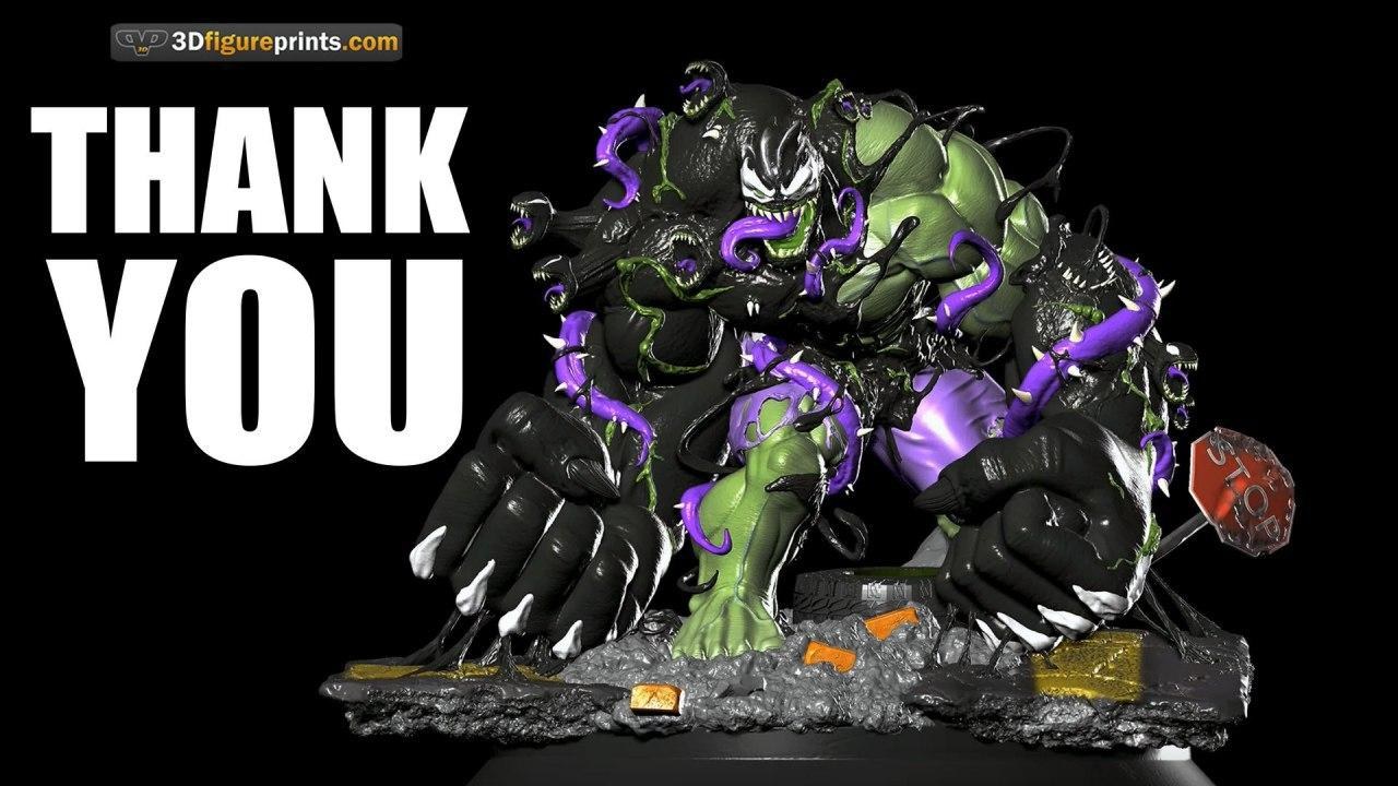 Venomized Hulk - 3dfigureprints — 3D model download