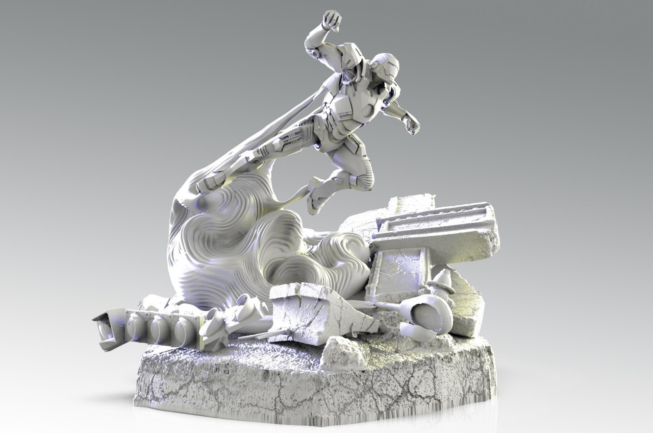 Ironman Diorama HQ — 3D model download