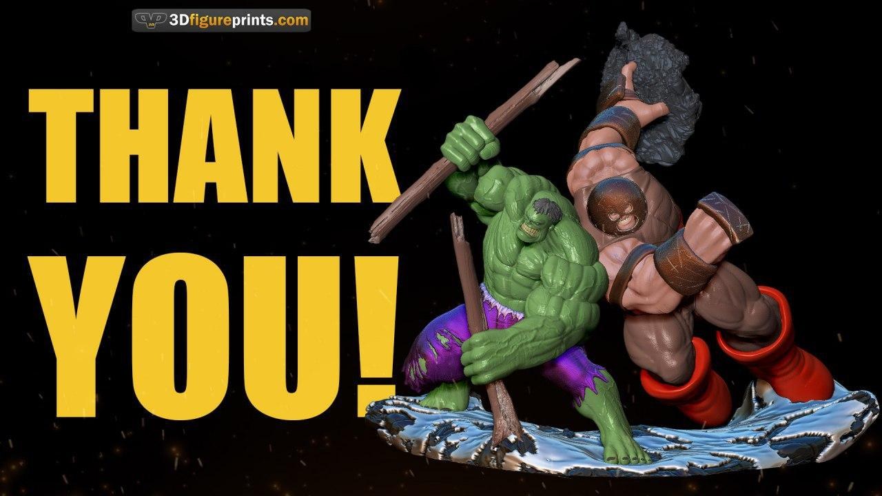 Hulk vs Juggernaut - 3Dfigureprints — 3D model download