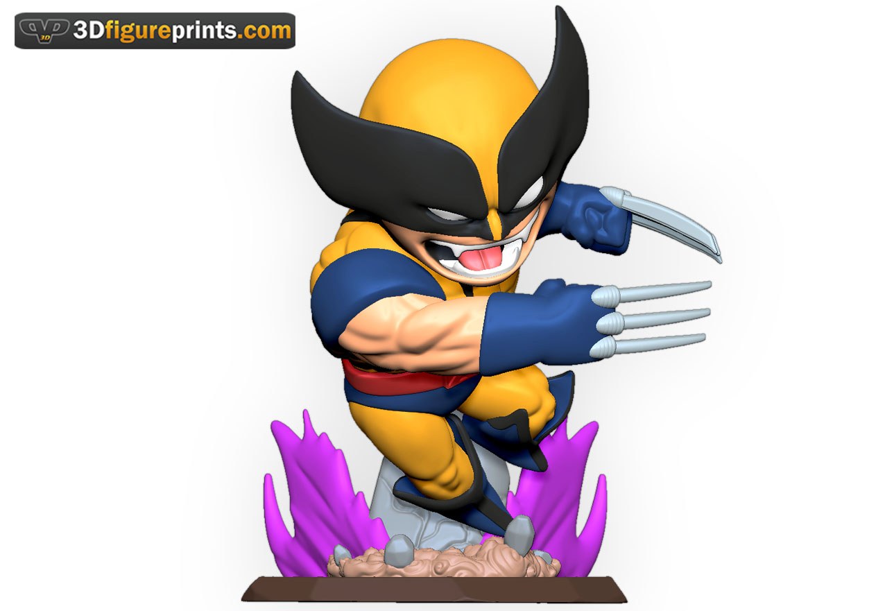 Wolverine Chibi - 3dfigureprints — 3D model download