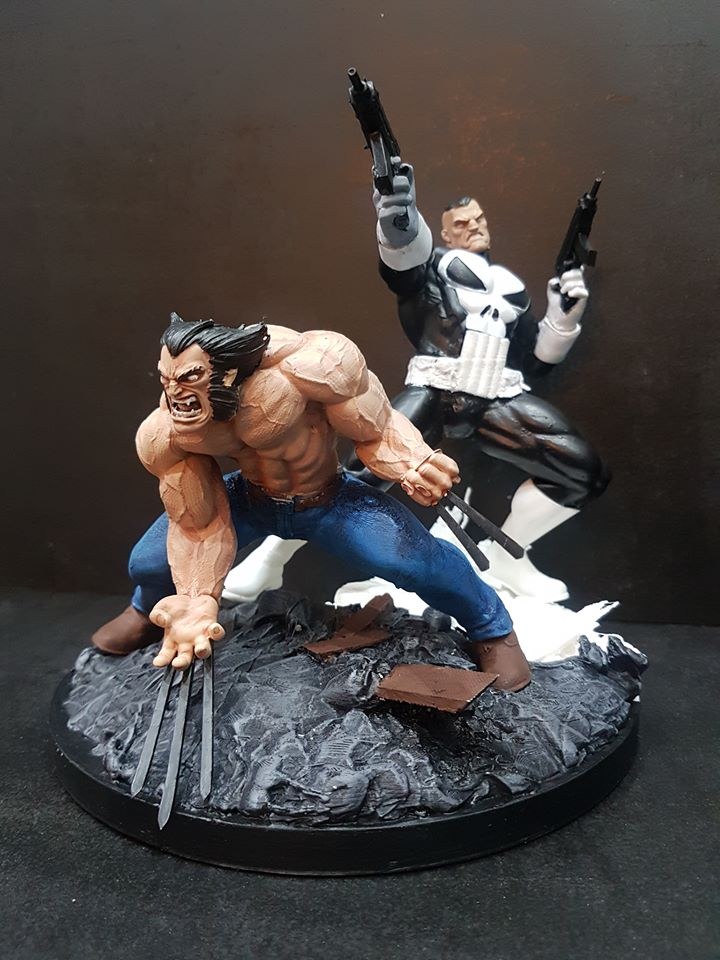 Wolverine vs Punisher - 3dfigureprints — 3D model download