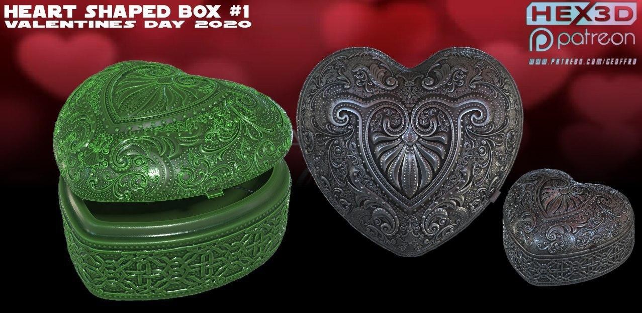 Valentines Day Box - Hex3D — 3D model download