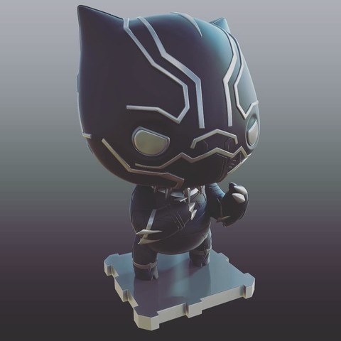 Black Panther Civil War - Plakit — 3D model download