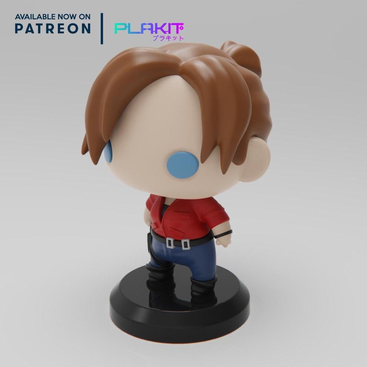 Resident Evil Claire - Plakit — 3D model download