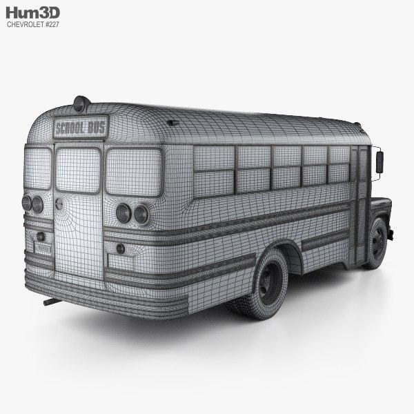 Chevrolet 4500 School Bus 1956 3D model — 3D model download