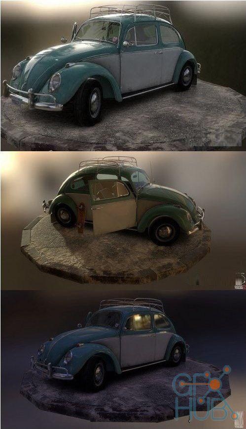 Classic Volkswagen Beetle - 3D Model — 3D model download