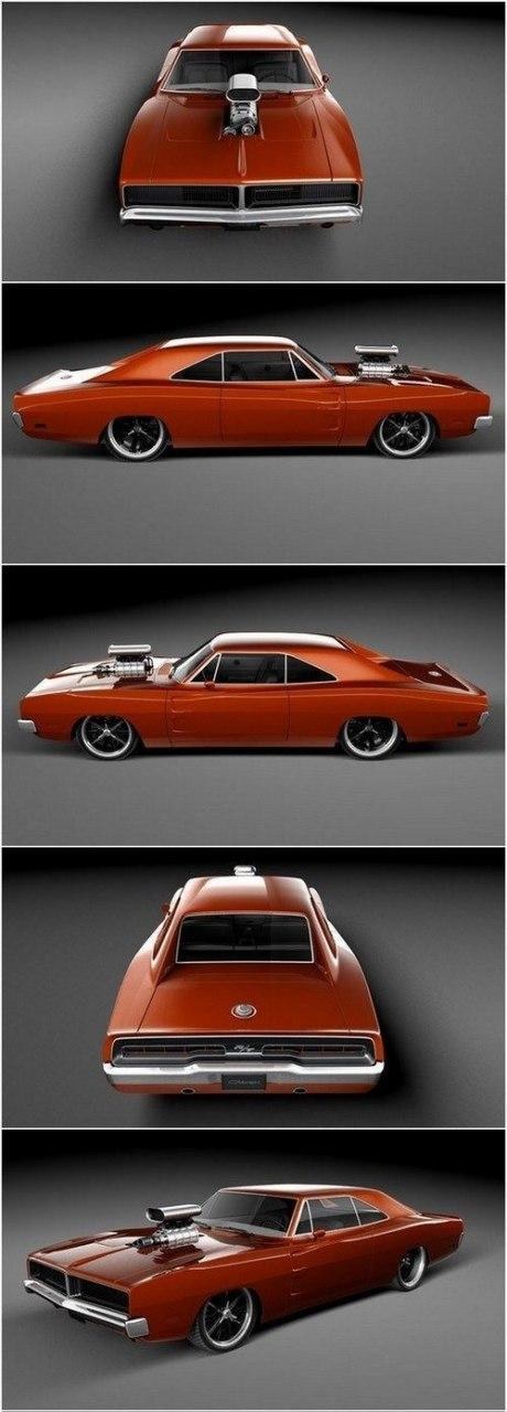 Dodge Charger 1969 Custom — 3D model download