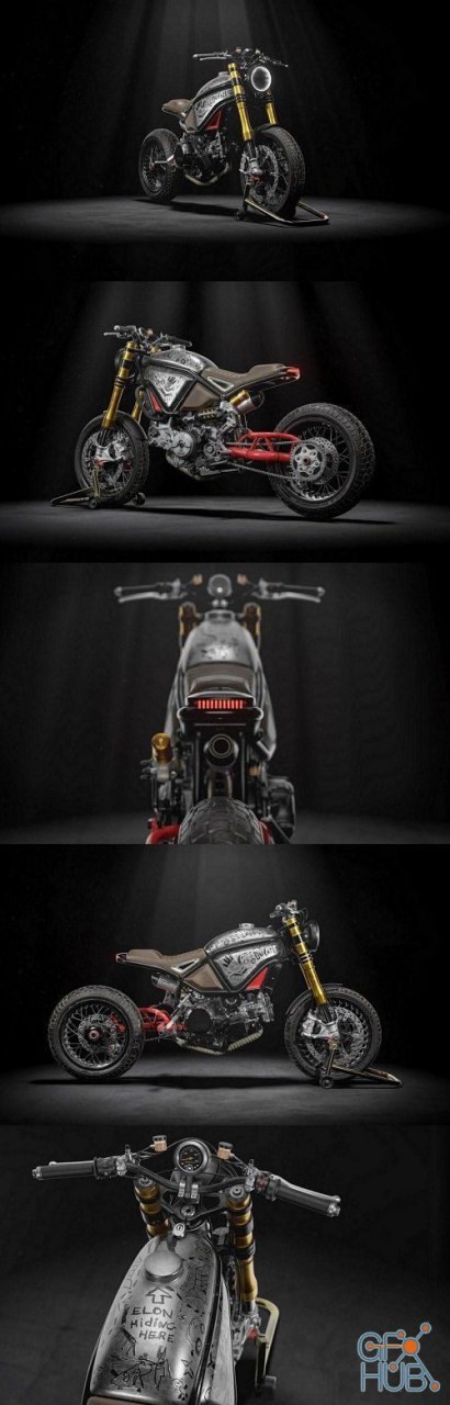 DUCATI - Scrambler Zeus Custom HQ — 3D model download