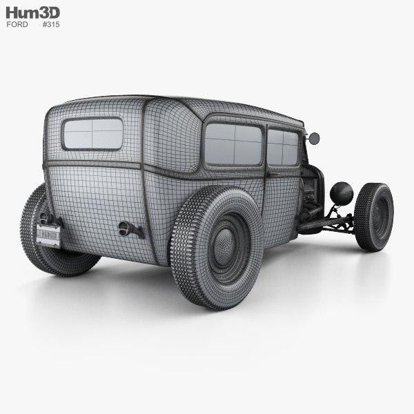 Ford Model A Hot Rod 2016 3D model — 3D model download