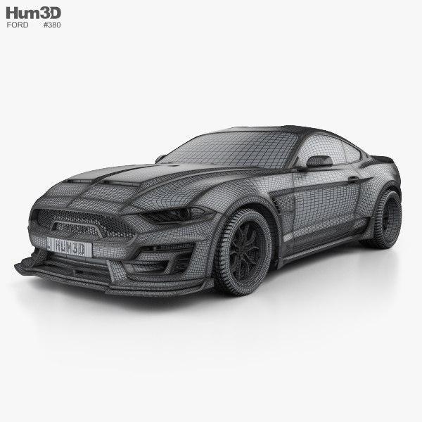 Ford Mustang Shelby Super Snake coupe 2018 — 3D model download