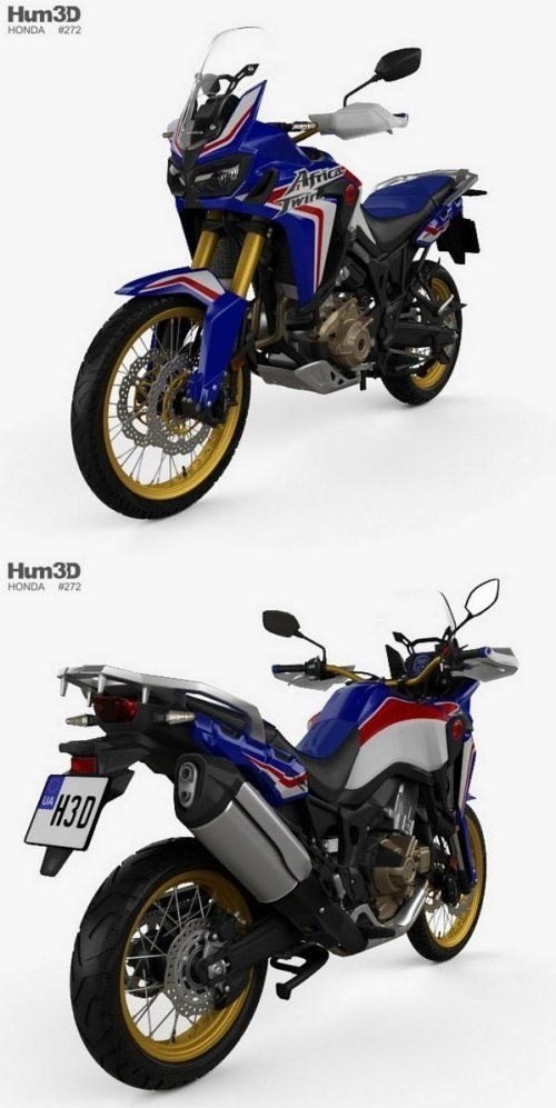 Honda CRF 1000L Africa Twin ABS 2019 — 3D model download