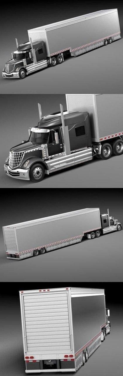 International Lonestar Trailer 2015 — 3D model download