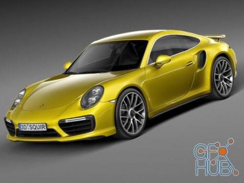 Porsche 911 Turbo S Coupe 2016 3D Model — 3D model download