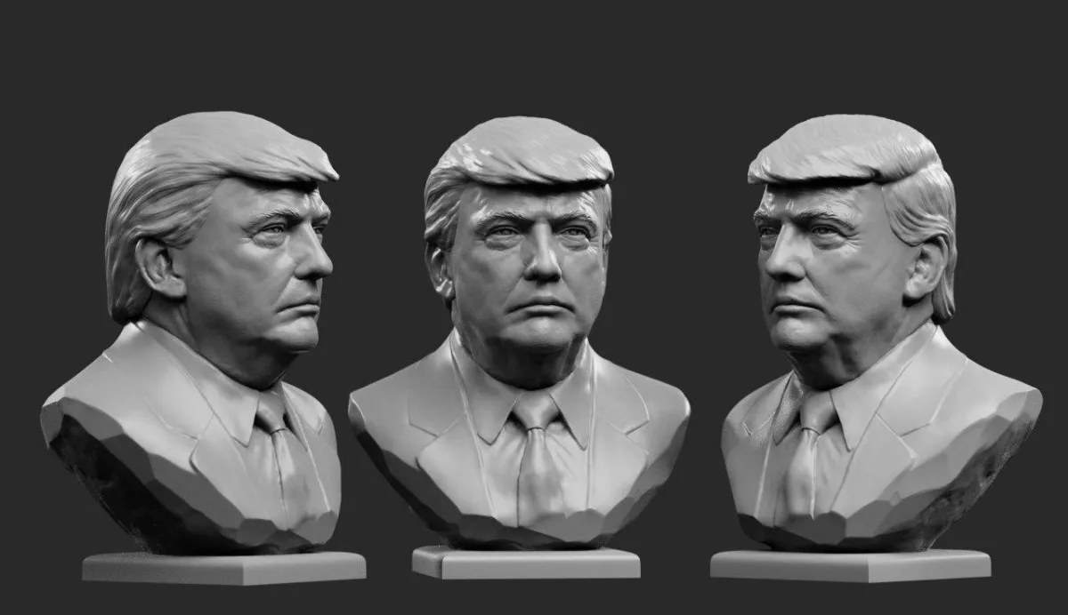 Donald Trump Bust — 3D model download