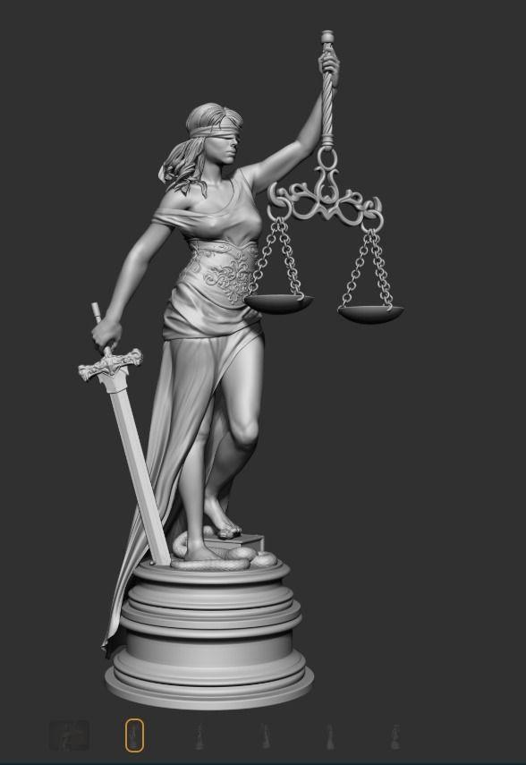Goddess of Justice — 3D model download