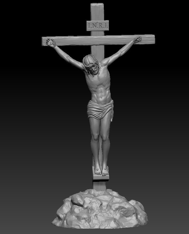 Jesus on cross — 3D model download