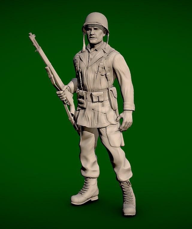 Marine WW2 — 3D model download