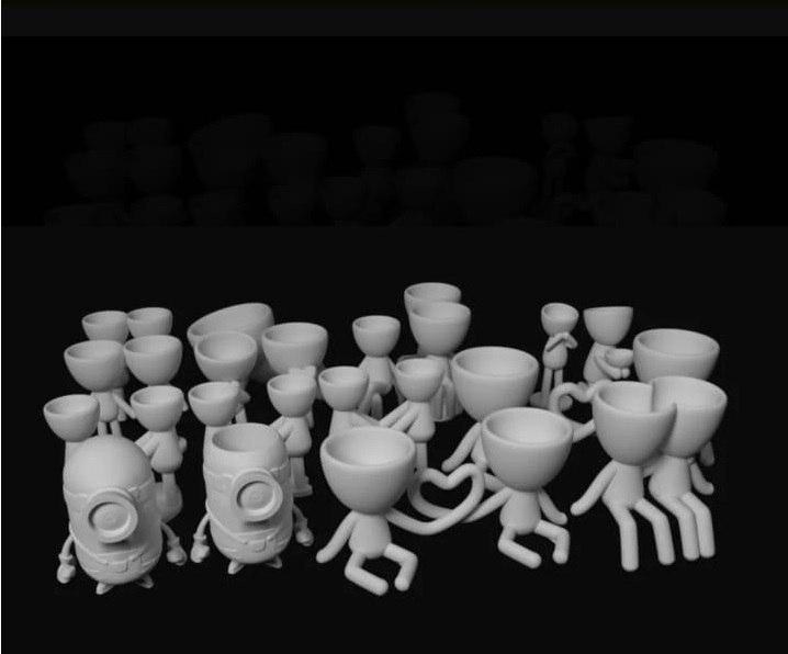 Vasos-Macetas-Pot Head — 3D model download