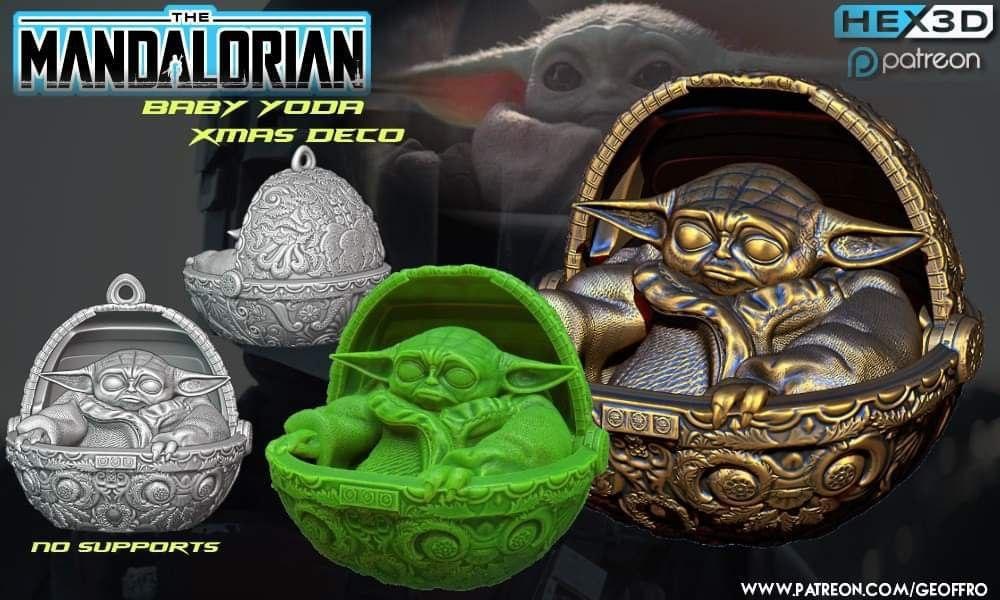 Baby Yoda Mandalorian - Hex3D — 3D model download