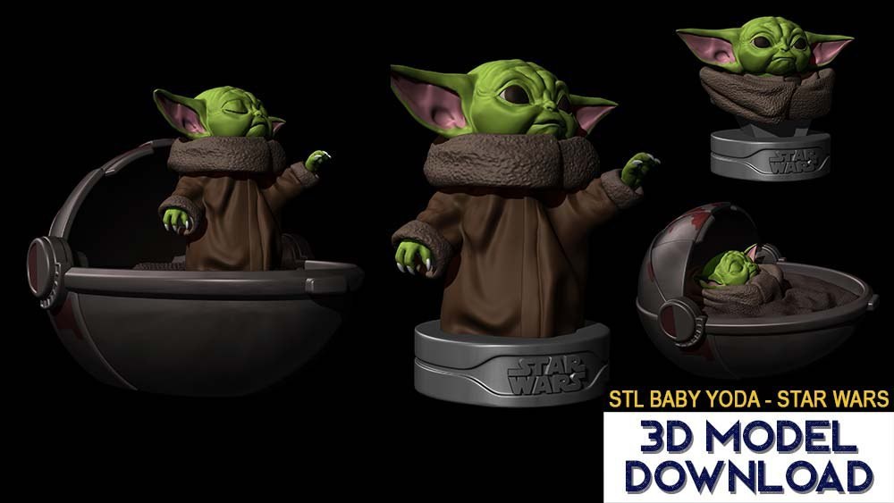 Baby Yoda Pack — 3D model download