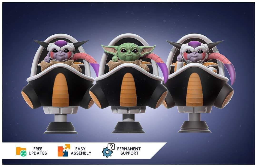 Child Yoda Child Frieza Mandalorian — 3D model download