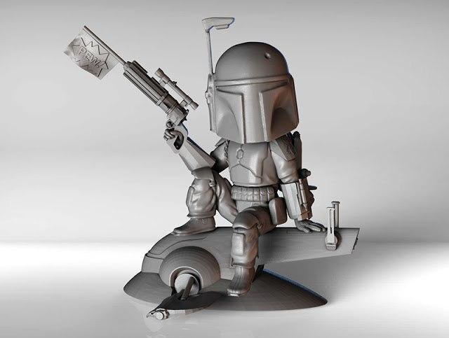 Mandalorian Chibi — 3D model download