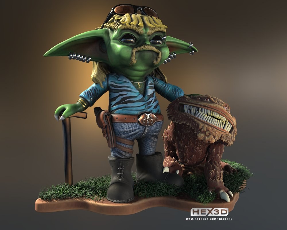 Yoda Nexu King - Hex3d — 3D model download