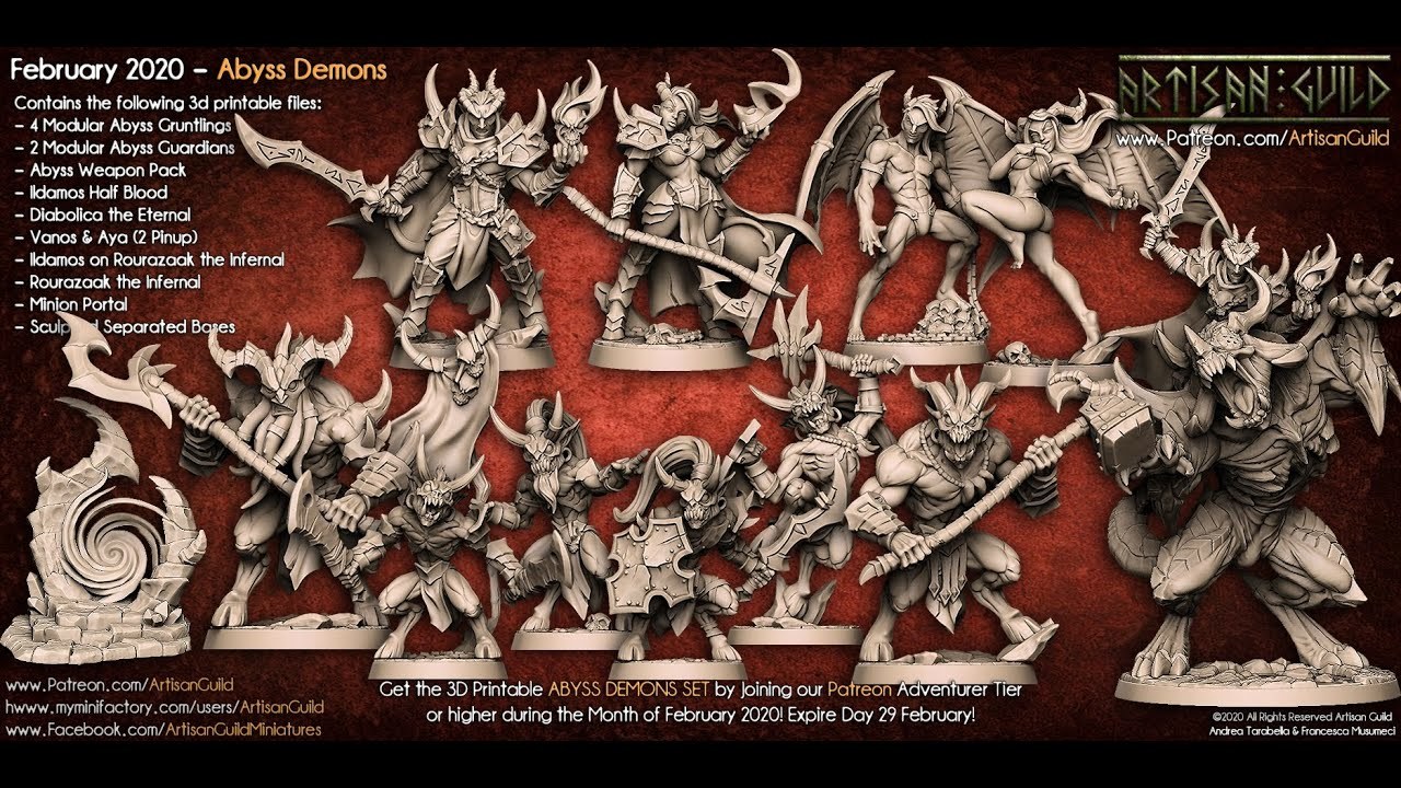 10 Abyss Demonds - Artisan Guild - February 2020 — 3D model download