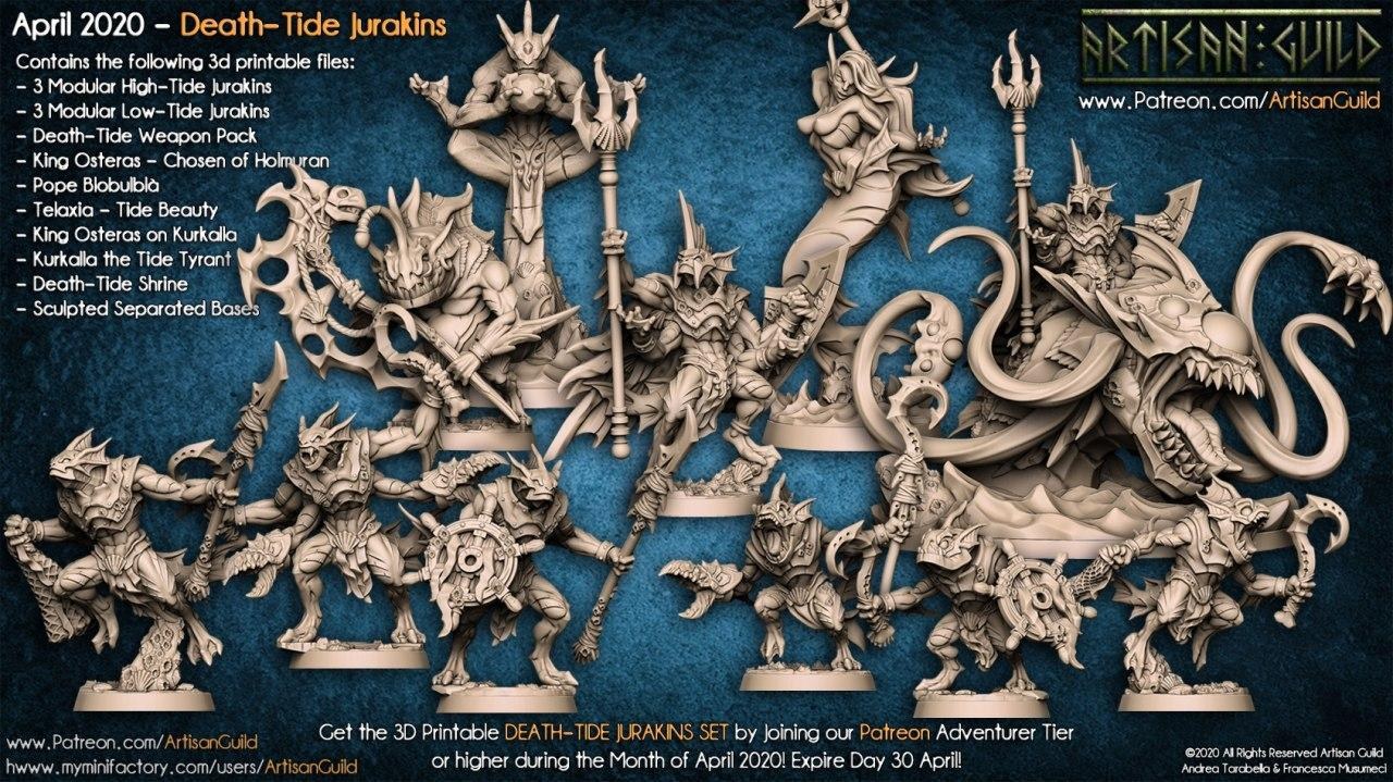Artisan Guild - April 2020 - Death-Tide Jurakin — 3D model download