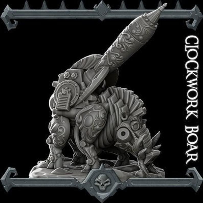 Clockwork Boar — 3D model download