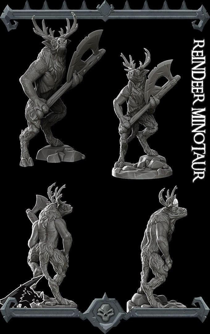 Reindeer Minotaur — 3D model download