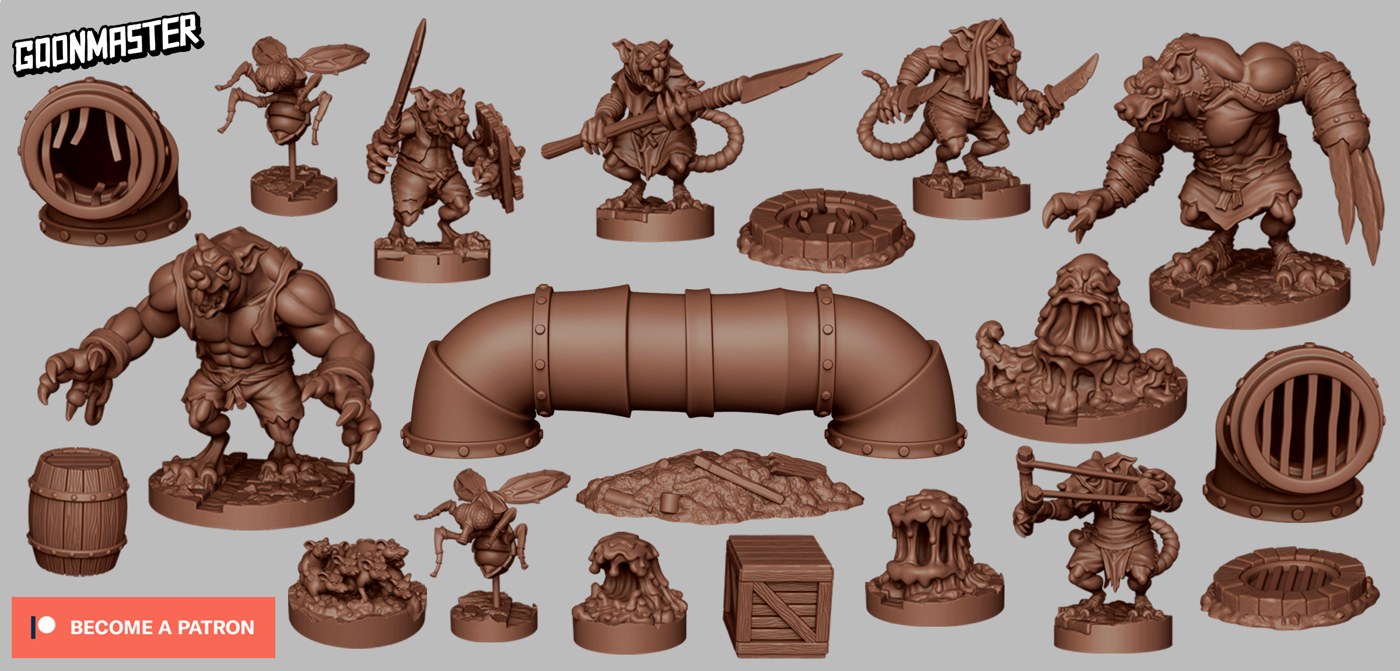 Goon Master Game - Sewer Dwellers — 3D model download