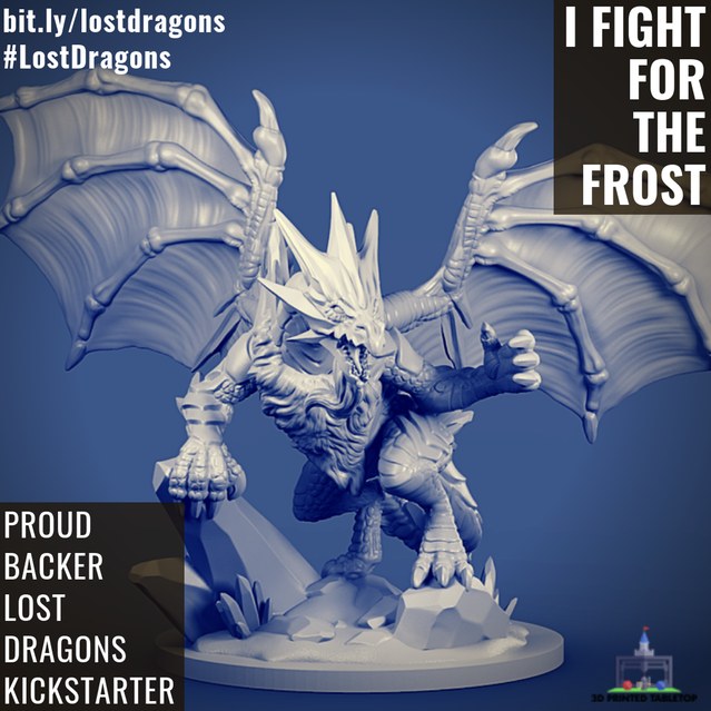 Ice Dragon Father of Frost — 3D model download