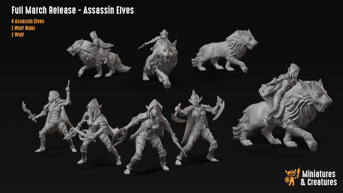 Miniatures Creatures - March 2020 — 3D model download
