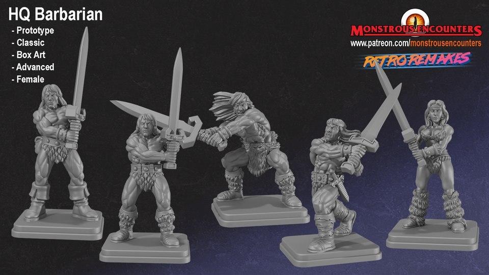Monstrous Encounters - Barbarians — 3D model download