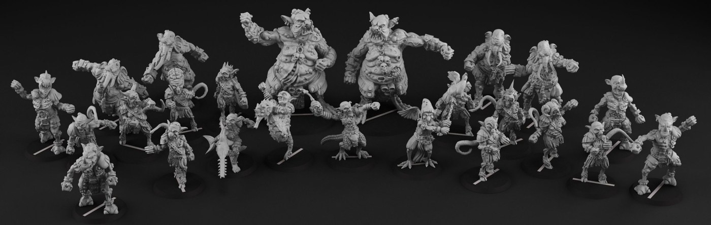 Nurgoblin Complete Team — 3D model download