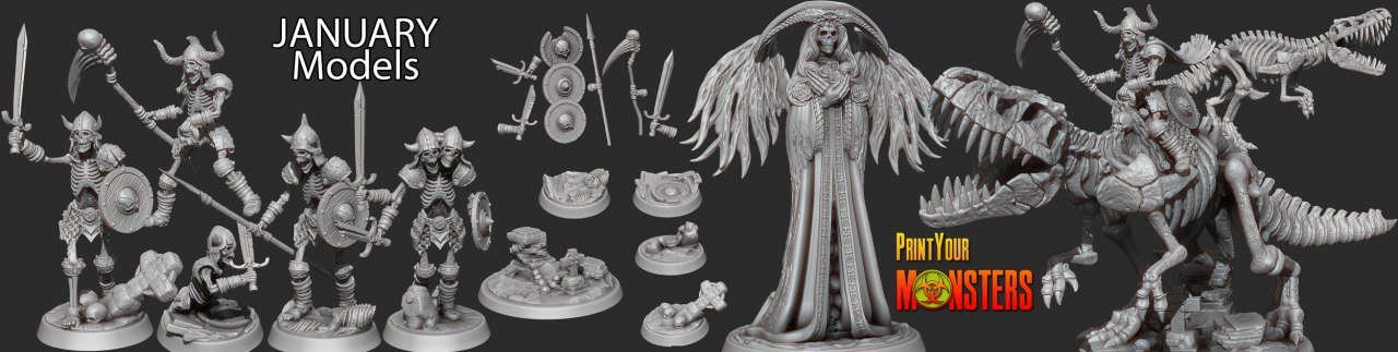 Print Your Monsters January 2020 — 3D model download