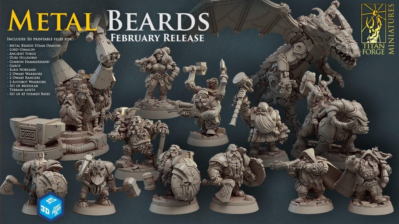 Titan Forge - Feb 2020 - Metal Beards — 3D model download